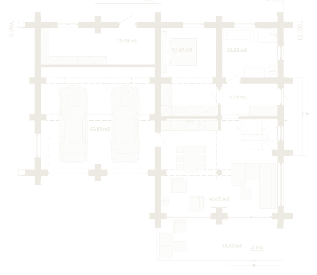 Rzut kondygnacji — Marcelina